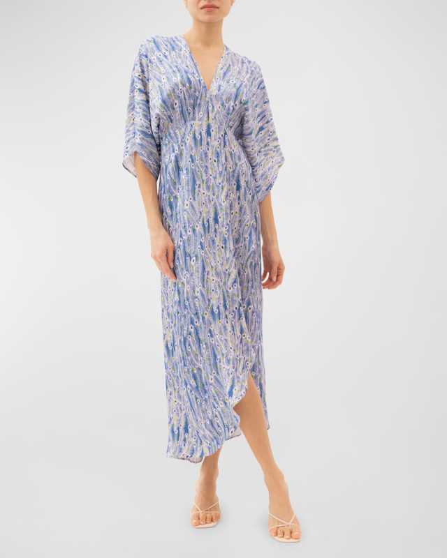 Katherine Peacock Maxi Dress
